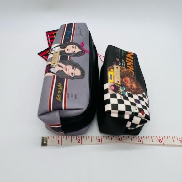 NIKKY BY NICOLE LEE SET OF 2 TRAVEL/COSMETIC ZIPPERED POUCHES NWT - Picture 12 of 14